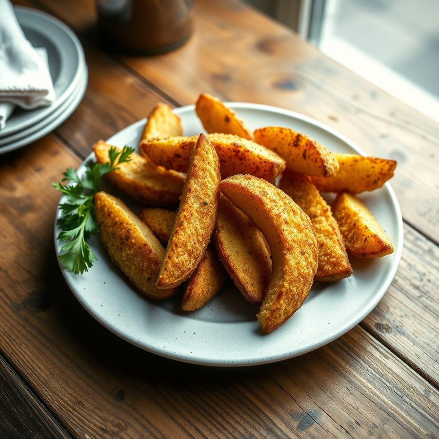 Breaded Potato Wedges