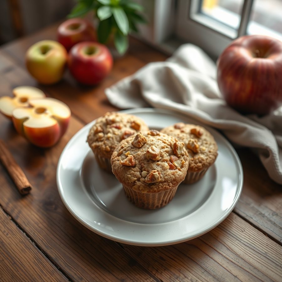 Chunky Cran Apple Bran Muffins