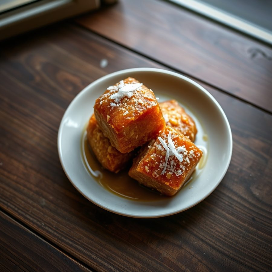 Nigerian Caramelized Coconut
