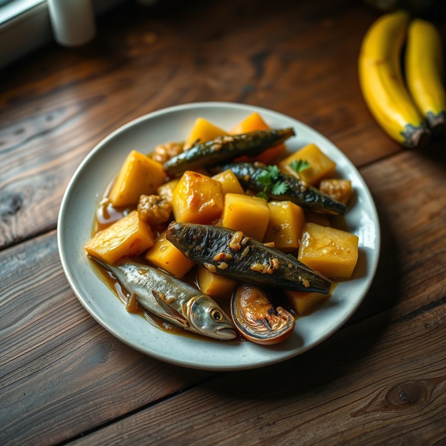 Onunu with Fish Sauce