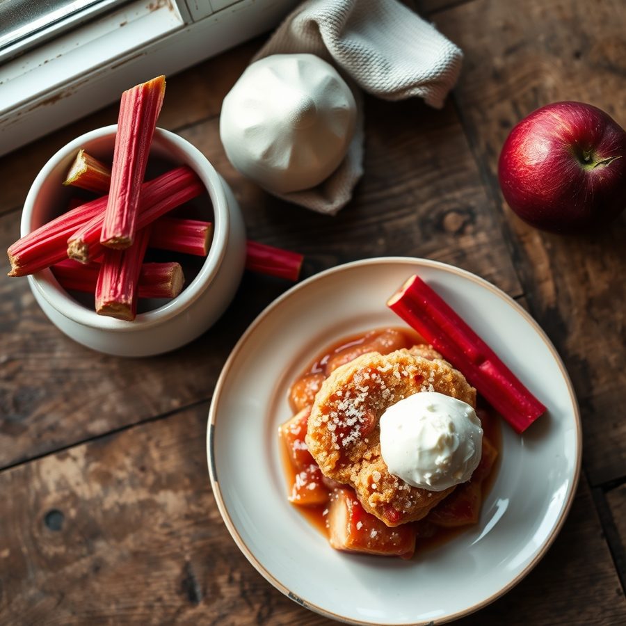 Rhubarb Pudding