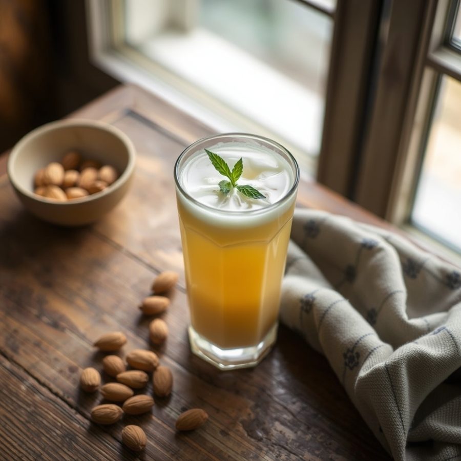 Sharbat bil Loz (Almond Syrup Drink)