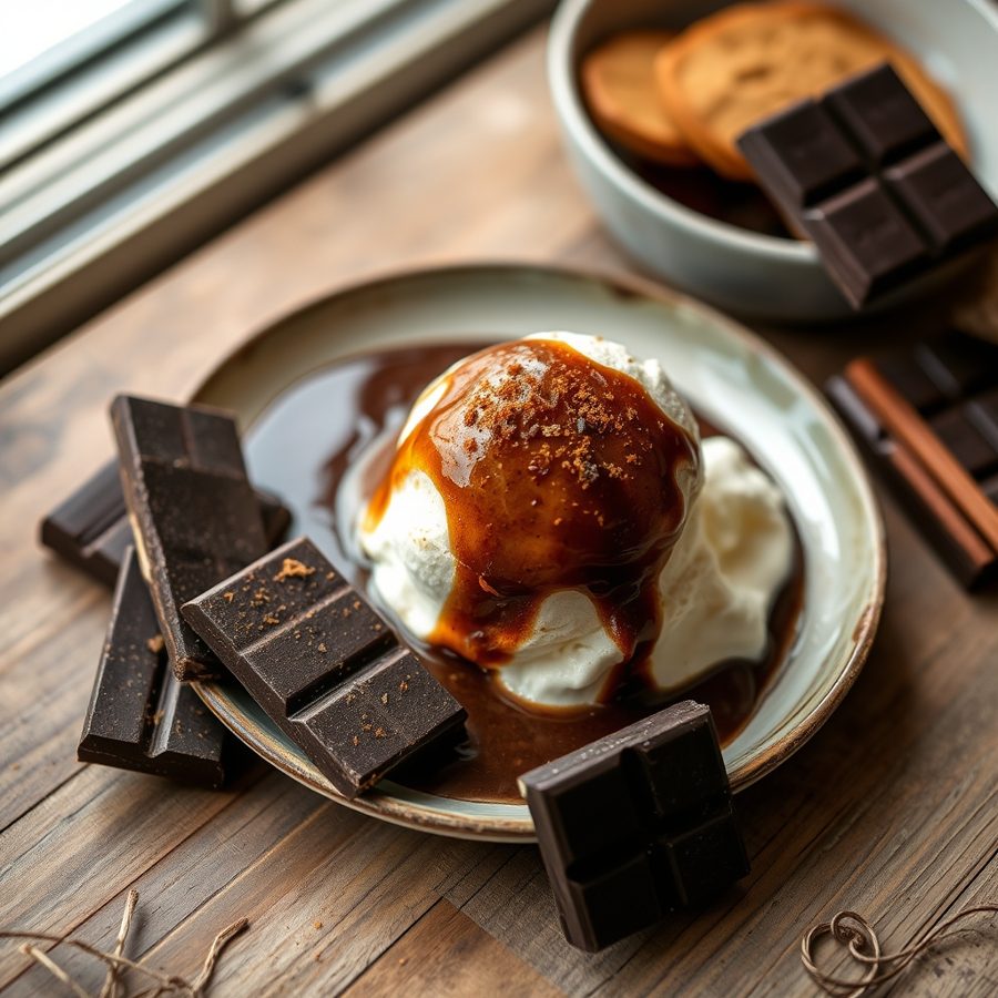 Sweet Mole with Vanilla Bean Ice Cream