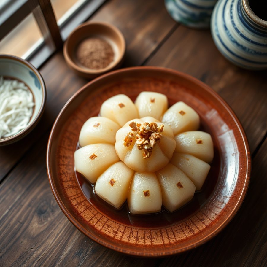 Yubeshi (Japanese Walnut Mochi Confection)